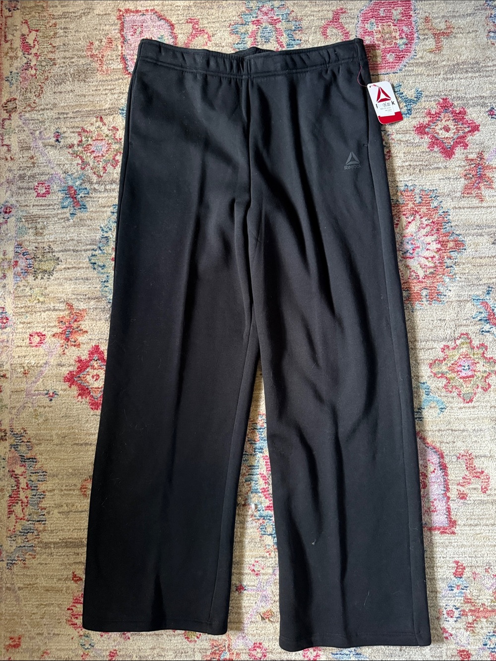Reebok Black womens' Sweatpants with Subtle Logo